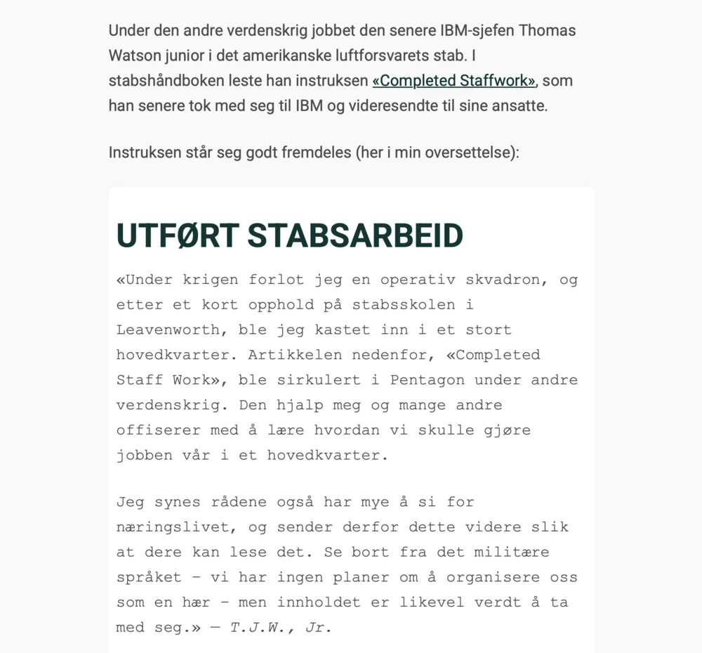 skjermbilde. font endres og bakgrunn får annen farge midt på siden